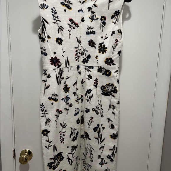 Ann Taylor White Floral Midi Dress Size 2 - Picture 4 of 8